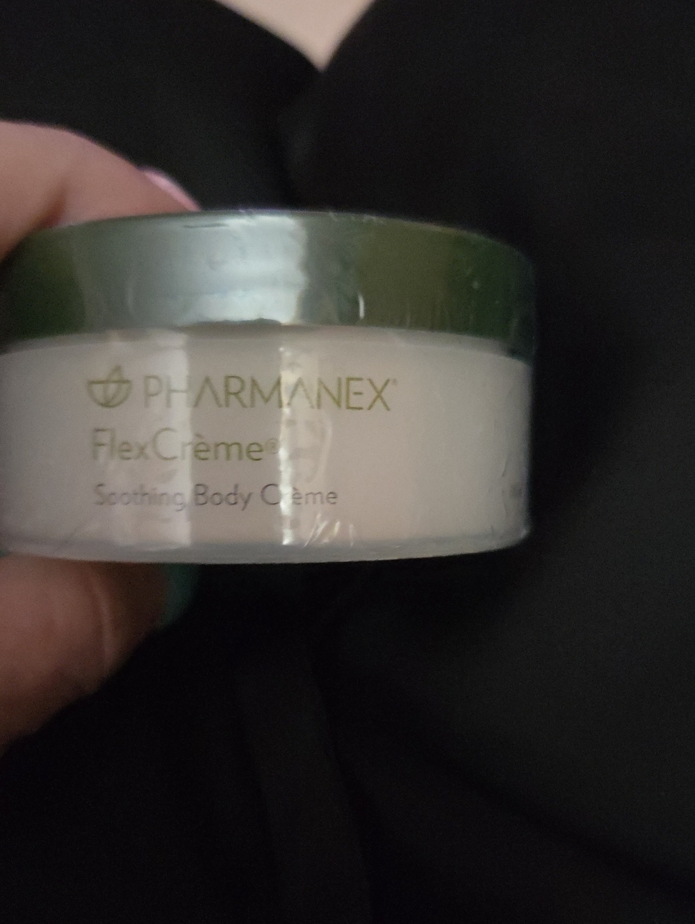 NuSkin FlexCrème Soothing Body Crème - White Jar with Dark Green Lid NWOT